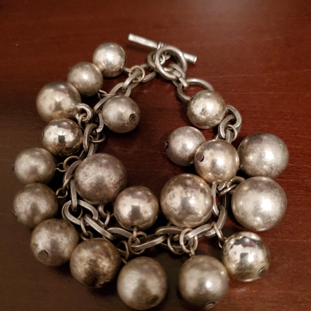 Used Once Mark by Avon Brushed Silver Bracelet